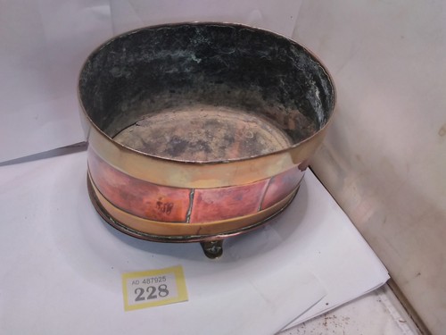 Antique copper brass - &, planter