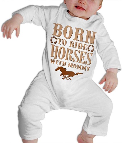 Born ride horses with - with, mommy