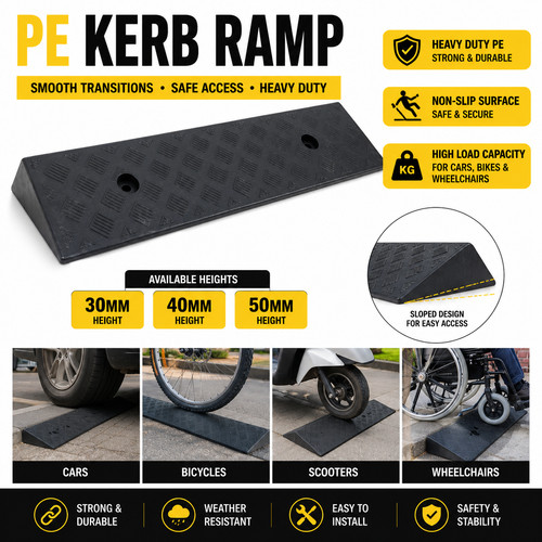 Kerb ramp non slip - pe,