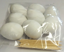 Childrens 6cm White Plastic