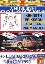 DECAL MITSUBISHI GALANT VR-4 K.ERIKSSON RAC R. 1990 2nd (06)