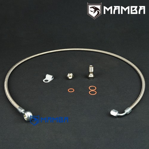 Turbo oil feed supply line