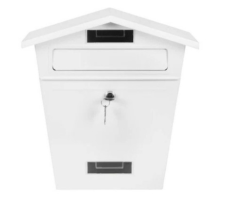 New large steel post box - new,