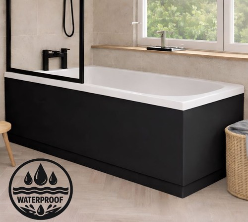 Waterproof matt black 1700mm - waterproof,