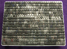 Letterpress Printing Adana 12pt TIMES ROMAN Capitals, Lowercase Figs & Points