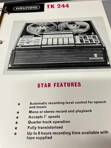 Grundig tk244 reel - tk244, to