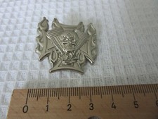 Biker badge - skull flames