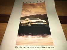 VAUXHALL SENATOR JULY 1987 LAUNCH SALES BROCHURE 2.5 3.0 CD