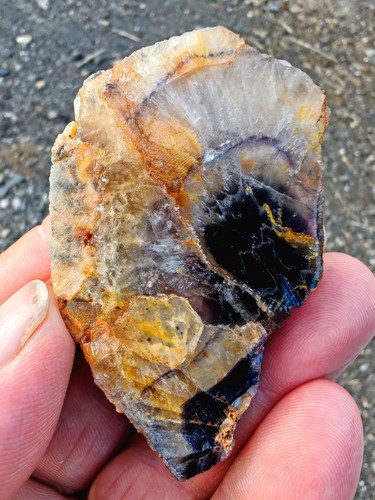 Blue john fluorite crystal - fluorite,