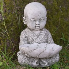 Serene Monk Bird Feeder Stone