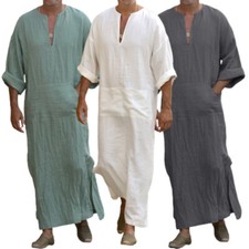 Men's Indian Kurta Robe Kaftan