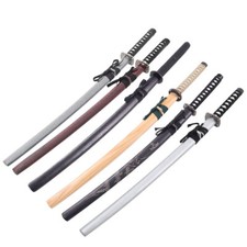 Wooden Sword with Scabbard Japanese Bokken Martial Kendo Samurai Cosplay Prop UK
