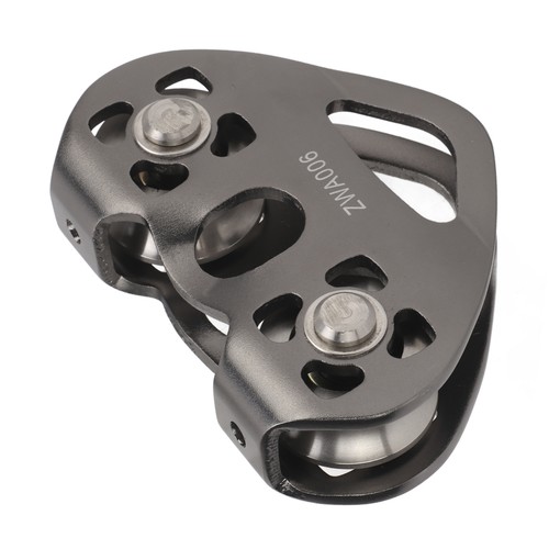 Dual pulley block - pulley, aluminum