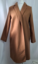 ZARA Trench Camel Coat Brown Outdoor Classic A line Size XL Open Style C5059