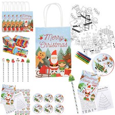 Pre Filled Christmas Party Bags Xmas Treat Kids Birthday Favor Bag Handmade Gift
