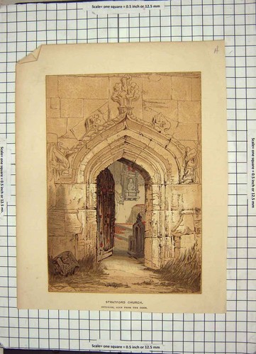 Original old antique print - original,