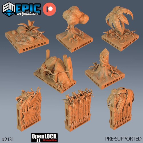 Jungle scenery tiles d - scenery,