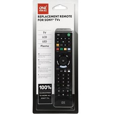 URC1912 One For All - Universal Replacement Remote for Sony TVs (LED,LCD,Plasma)