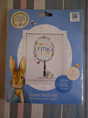 Peter rabbit cross stitch kit - peter,