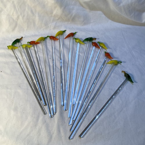 Lot hand blown glass - 15,