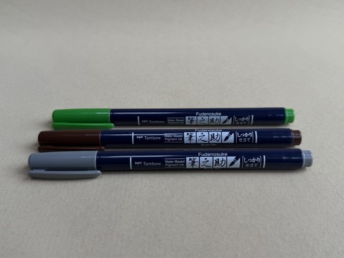 Tombow fudenosuke hard - tombow, tip