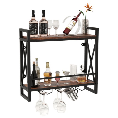 Industrial wine rack - rack, wall