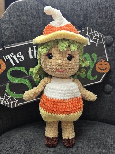 Hand crochet candy - hand, witch