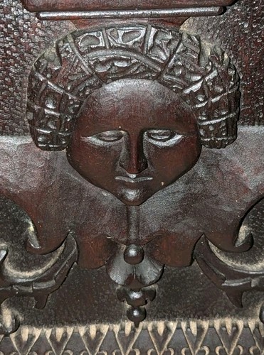 Antique carved hardwood - antique,