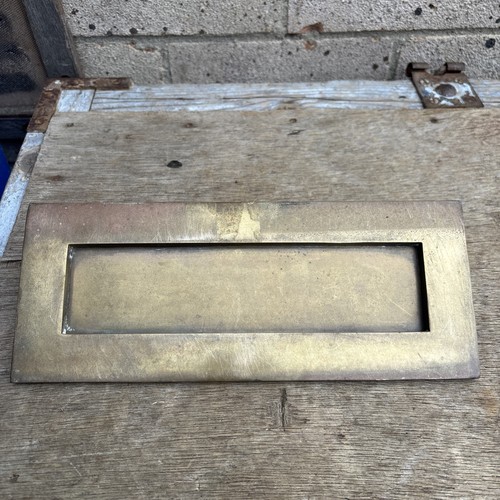 Antique vintage brass letter - /,