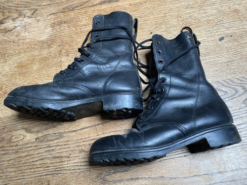 British army black boots - black,