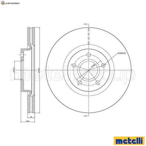 Brake discs 0687c for - 2x,
