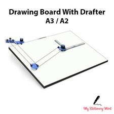A3 A2 Drawing Board With DRAFTER Tilted Stand Architecture Scholar WOODEN!