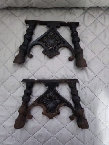 Antique cast iron hardware - cast,