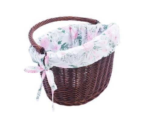 Bike basket wicker dark - bike, cotton