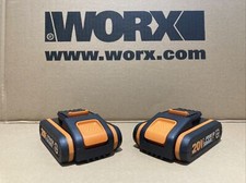 Pack of 2 WORX WA3551 18V/20V MAX 2.0Ah Powershare Battery Packs LED Indicator