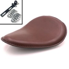 Brown Slim Solo Bobber Seat With Fixings