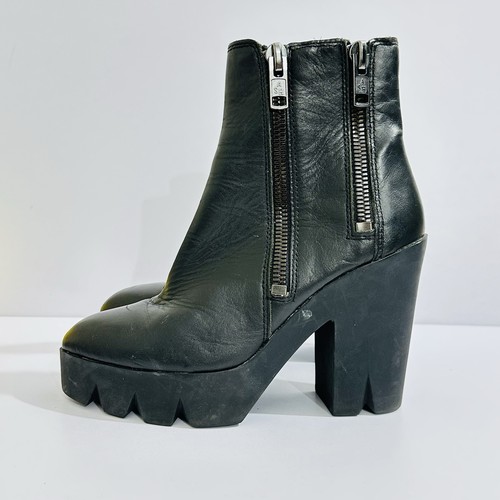 Ash footwear leather platform - ash,