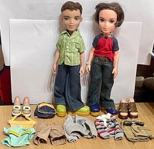 2 X RETIRED BRATZ BOYZ BOYS FUNK OUT V3 FASHION DOLL 2004 DYLAN & KOBY