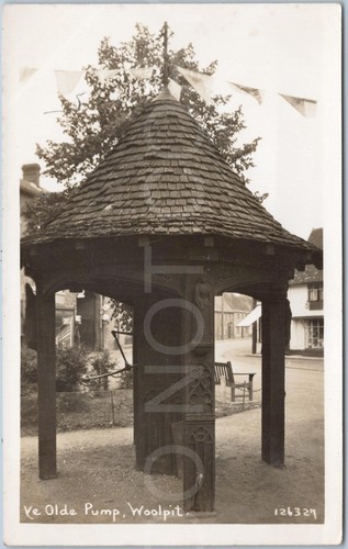 Woolpit rppc vintage postcard - rppc,