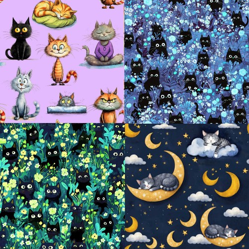 Cats and kitty - and,