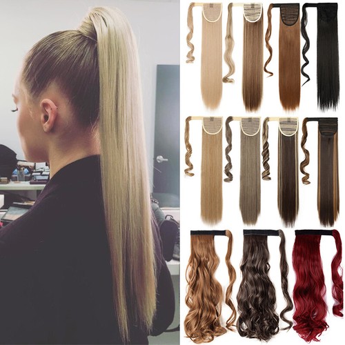 Wrap around ponytail thick - around,