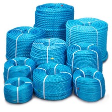 Blue Polypropylene Rope Coils
