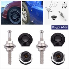 Universal 4 Pcs Racing Car Hood Quick Release Latch Push Button Billet Pins Lock