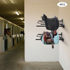 4 PCS Saddle Racks, Saddle Rack With Double Pad Bars, Wall-mounted Saddle Rack