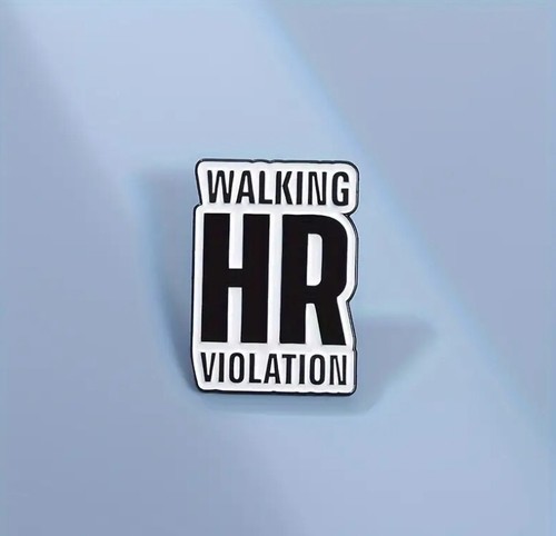 Funny sarcastic enamel pin - funny,