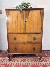 Art Deco Walnut Tall Boy Chest