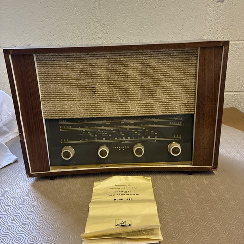 Hmv table radio model - model, 1421
