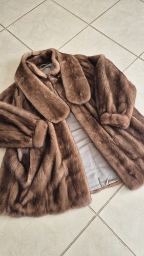 Vintage mink coat gerson brown - coat,