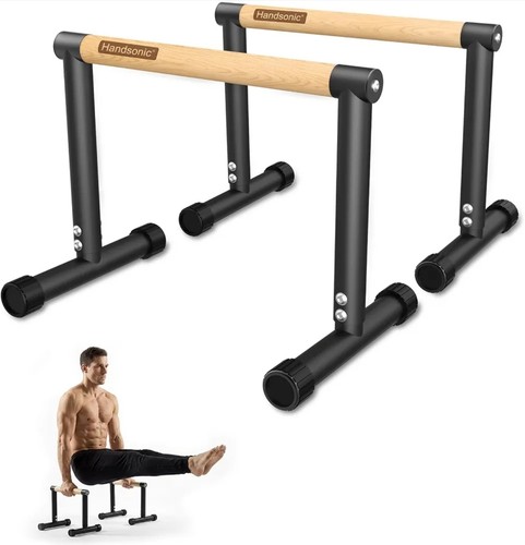 Wood parallettes high - wood, 12.8