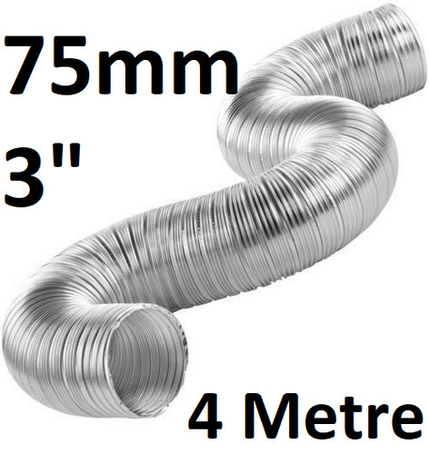 75mm heater duct - pipe, hot